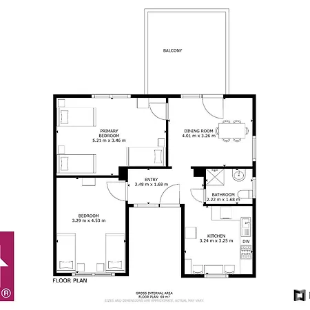 Apartment Ri01 Mit Großem Balkon *